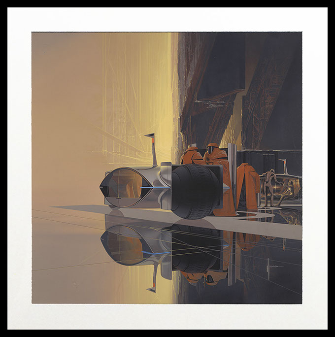 SILVER COACH R-02  original size (framed)