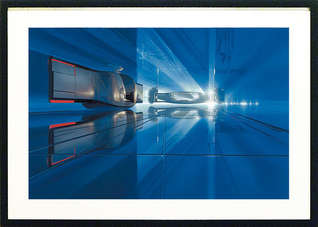 MOBILAGE ARRIVAL (OBLAGON COVER ART) R-03  original size (framed)