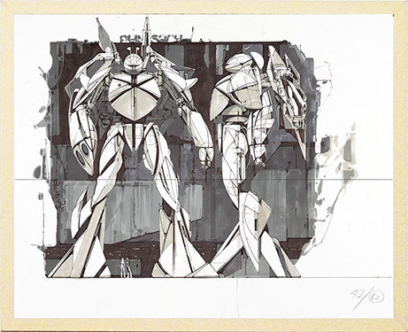TURN X: FRONT/SIDE R-17 original size (framed)