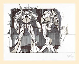 TURN X: FRONT/SIDE S-17  harf size (framed)