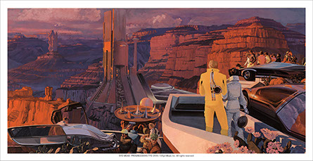 
SYD MEAD 1969 POSTCARD BOOK  INSIDE LOOK