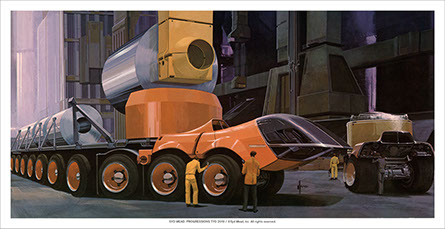 
SYD MEAD 1969 POSTCARD BOOK  INSIDE LOOK