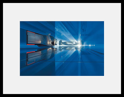 MOBILAGE ARRIVAL (OBLAGON COVER ART) S-03  half size (framed)