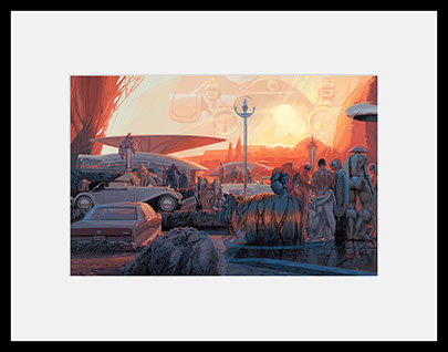 PEBBLE BEACH TRIPTYCH (LEFT) S-05  harf size (framed)