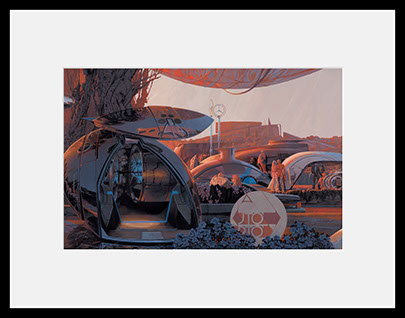 PEBBLE BEACH TRIPTYCH (CENTER) S-06  harf size (framed)